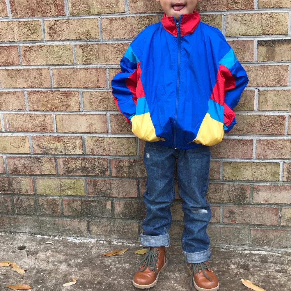 Kids vintage 80’s windbreaker